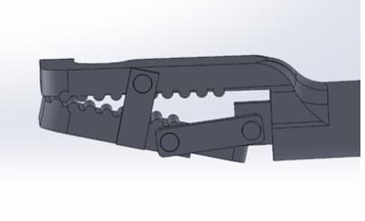 Meniscus grasper CAD model